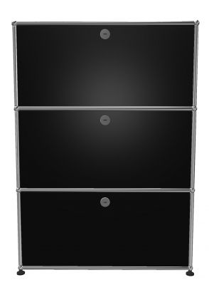 USM Haller Highboard 3 Tiroirs Noir graphite - FAST DELIVERY